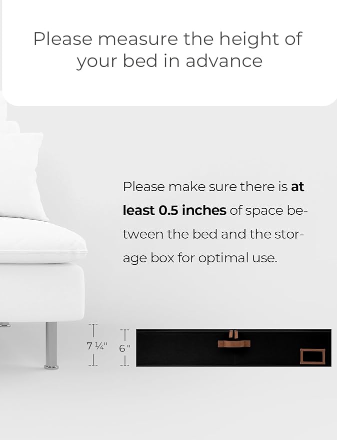 StorageWorks Large Under Bed Storage Containers with Handles and Label Holder, 2 Pack Ultra-thick Fabric Underbed Bins, Closet Organizer for Clothes, Blankets, Sweater - Image 8