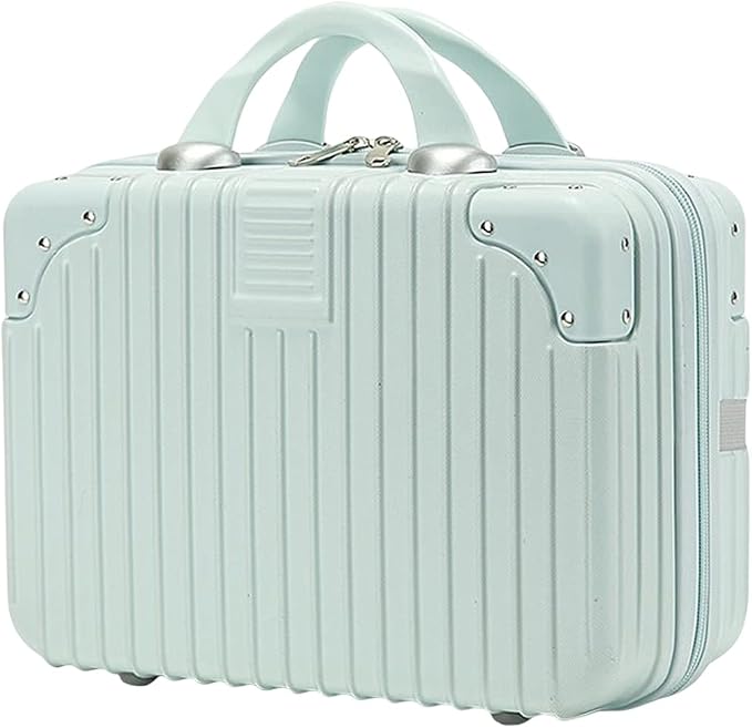 11L Makeup Travel for Women Girl, Hard Shell Vanity Cases with Elastic Band and Zipper, Portable Waterproof ABS Cosmetic Case for Travel by HAHONIA