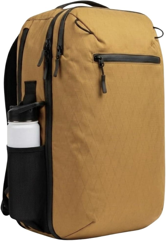 COR Surf Island Hopper TriCor™ Travel Backpack | Ultralight Carry On Backpack for Men & Women, Clamshell Suitcase Opening, Hidden Passport Pockets, Water Resistant, Laptop Travel Bag (28L Desert Sand) | Ultralight Diamond Grid Carry On for Men & Women,... by CORSurf