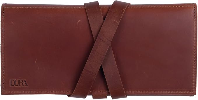 Jewelry Leather Organizer. Mothers Day Leather Organizer. Jewelry Roll. Jewelry Holder. Travel Jewelry Case. Birthday, ChristmasGift. (Brown) - Image 7
