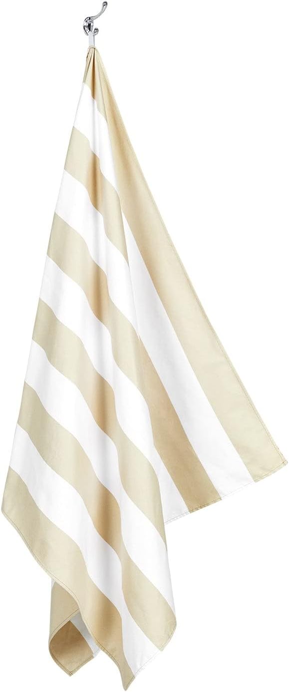 Dock & Bay Beach Towel - Quick Dry, Sand Free - Compact, Lightweight - 100% Recycled - Includes Bag - Cabana Light - Bora Bora Beige - Large (160x90cm, 63x35) - Image 8