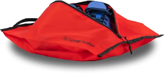 Lone Rider Compression Packing Cubes Set - 5 Piece Multi-Size Inner Pannier Laundry Travel Bag Organizer with Mesh Tops, Expandable Zippers and RipStop 210D Fabric - Image 5