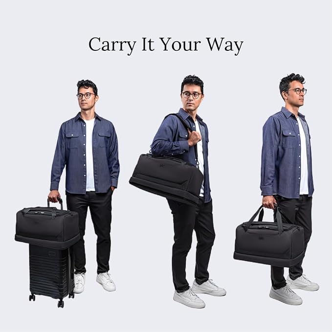 Knack Expandable Travel Duffel Midnight Black - Image 8