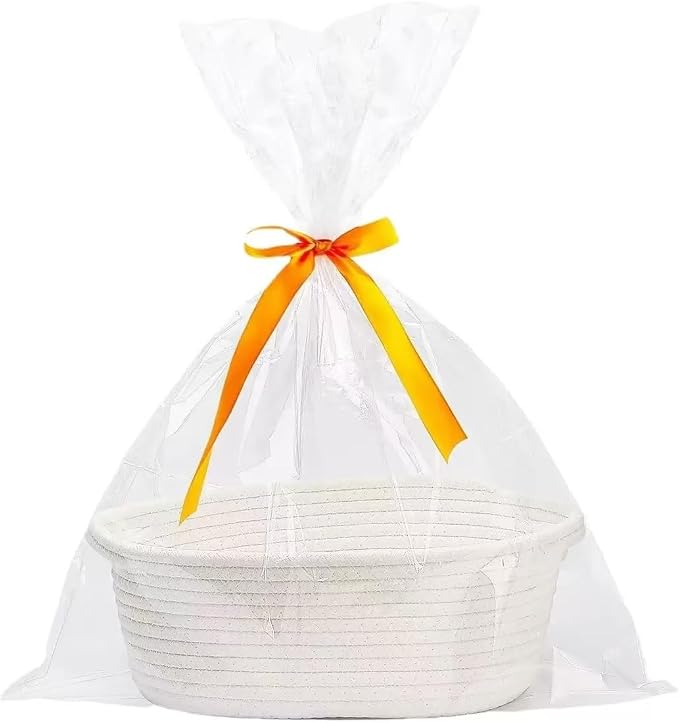CREVENT Gift Set for Girls Boys -Diaper Caddy Organizer Basket with 2 Blankets, 1 Taggie, 1 Lovey, 3 Socks，2 Baby Bodysuits，1 Gift Bag with Ribbon - Newborn Essential Baby Shower - Image 9