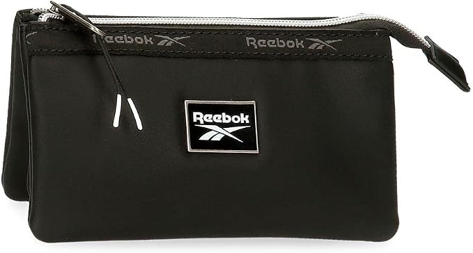 Reebok Tina Three Compartment Toiletry Bag, Neceser Tres Compartimentos, Black/White, Neceser Tres Compartimentos, Three Compartment Toiletry Bag by Reebok