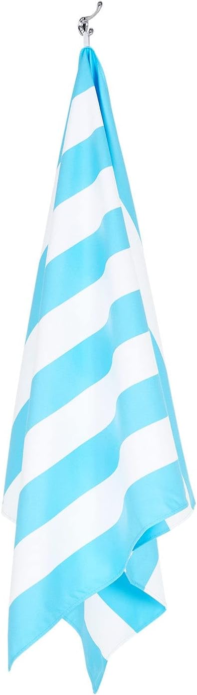 Dock & Bay Beach Towel - Quick Dry, Sand Free - Compact, Lightweight - 100% Recycled - Includes Bag - Cabana Light - Tulum Blue - Extra Large (200x90cm, 78x35) - Image 7