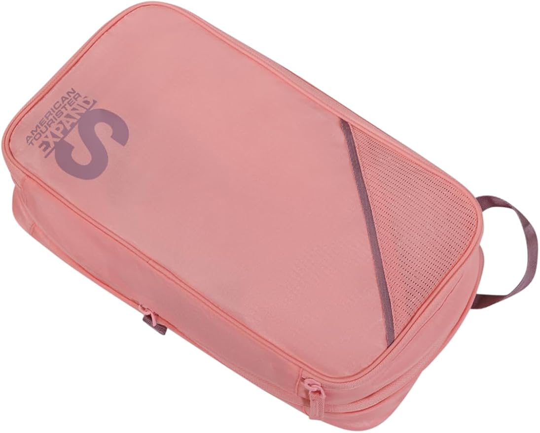 American Tourister Packing Cube Set of 3 - Suitcase Organiser for Holiday, Luggage Organiser for Suitcases, Hand Luggage and Backpack, Purple/Pink - Image 4