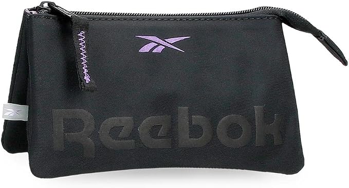 Reebok Linden Three Compartment Toiletry Bag, Neceser Tres Compartimentos, Black/White, Neceser Tres Compartimentos, Three Compartment Toiletry Bag by Reebok