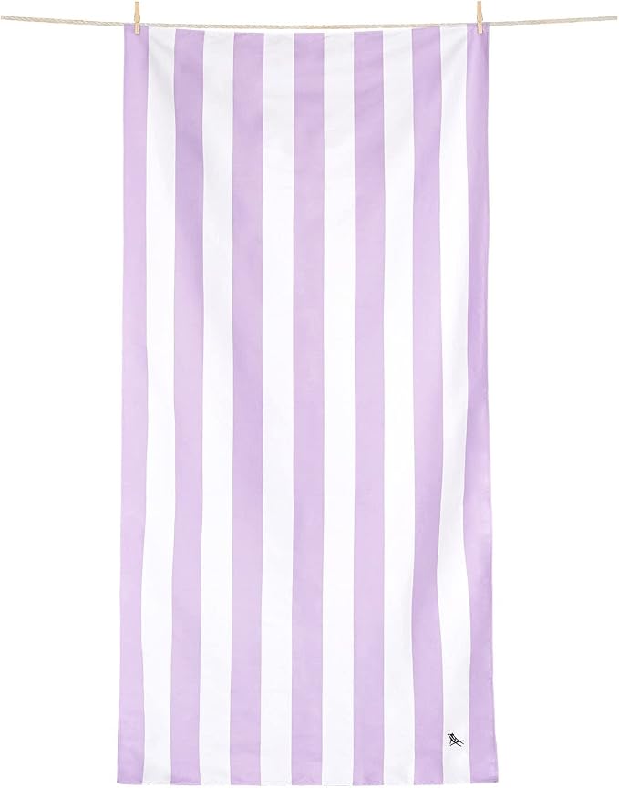 Dock & Bay Beach Towel - Quick Dry, Sand Free - Compact, Lightweight - 100% Recycled - Includes Bag - Cabana Light - Lombok Lilac - Large (160x90cm, 63x35) - Image 3