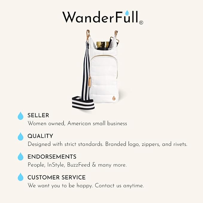 WanderFull Original HydroBag Crossbody Water Bottle Holder with Phone Pocket, Fits Water Bottles up to 32 oz - Image 4