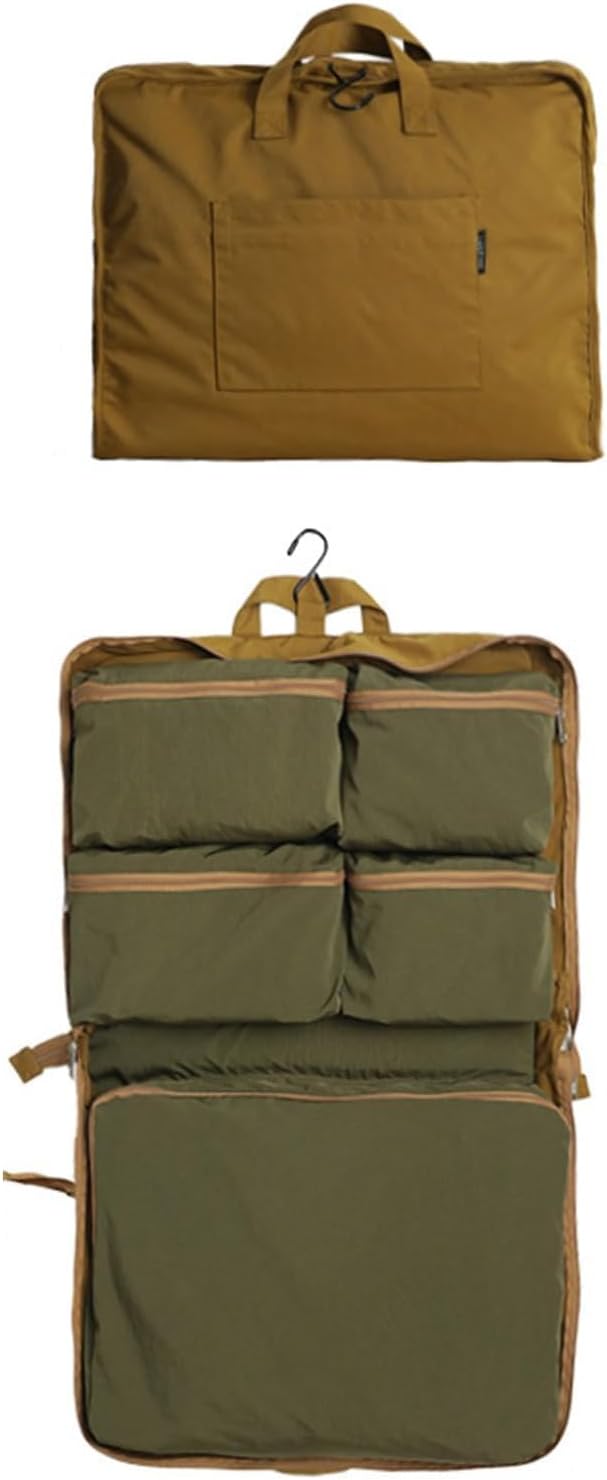 TABITORA Travel Clothes Organizer Hanging Compression Packing Cubes Hanging Travel Organizer Camp Organizer Hanging Travel Bag Travel Cases Carry On Closet (TeaBrown) by TABITORA%EF%BC%9ANewStart%EF%BC%8CNewLife