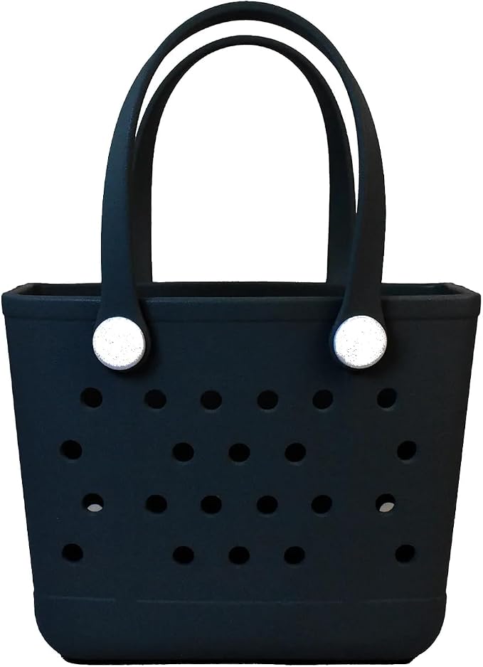 Rubber Beach Bag for Women, Waterproof Travel Tote Bags for Beach | Waterproof Sand-proof Tote Bags with Zipper Pocket, Durable Lightweigh Tote Bag for Outdoor by Unknown