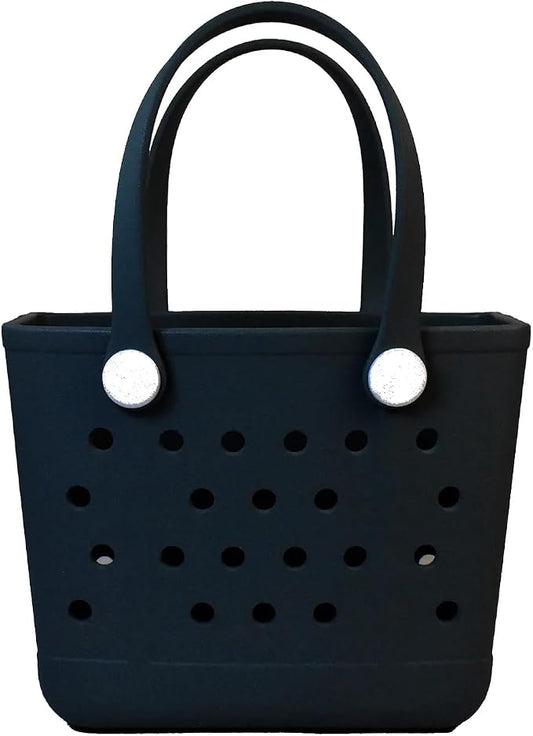 Rubber Beach Bag for Women, Waterproof Travel Tote Bags for Beach | Waterproof Sand-proof Tote Bags with Zipper Pocket, Durable Lightweigh Tote Bag for Outdoor by Unknown