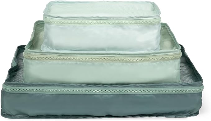 Miamica Packing Cube Set - 3-Piece Set, Sage Green by Miamica