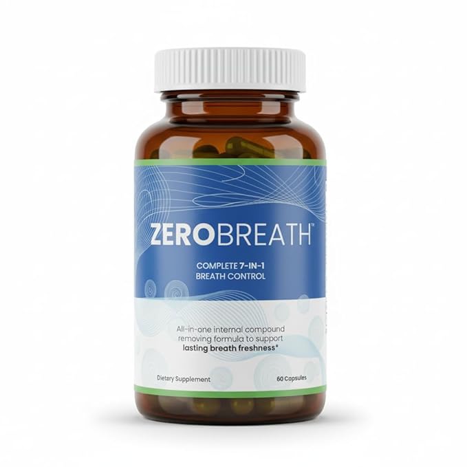 7-in-1 bad breath solution丨Zero Breath 7-in-1 Body Deodorizing Supplement,Bad Breath Capsules Eliminate Bad Breath at it's Source & Feel Confident in Every Conversation