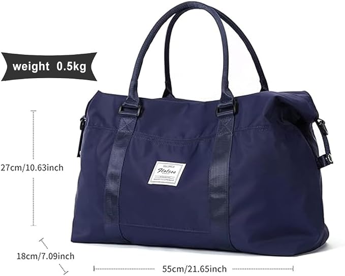 Travel Duffel Bag, Carry On Overnight Weekender Bags for Women | Travel Bag with Wet Pocket & Trolley Sleeve, For Spirit Airlines 18x14x8 Personal Item Bag - Image 4