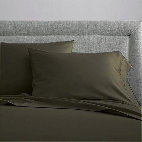 100% Cotton Sateen Pillow Cases Covers - Set of 4 with Zipper Closure (Square - 12 inch x 12 inch, Taupe) by Unknown