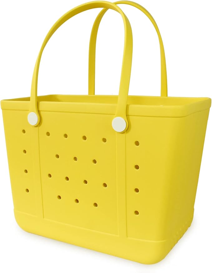 Lightweight Extra large Rubber Beach Bag Small mini Tote Bag for Gym Waterproof medium Open Handbag for Pool Sports by Addoklm