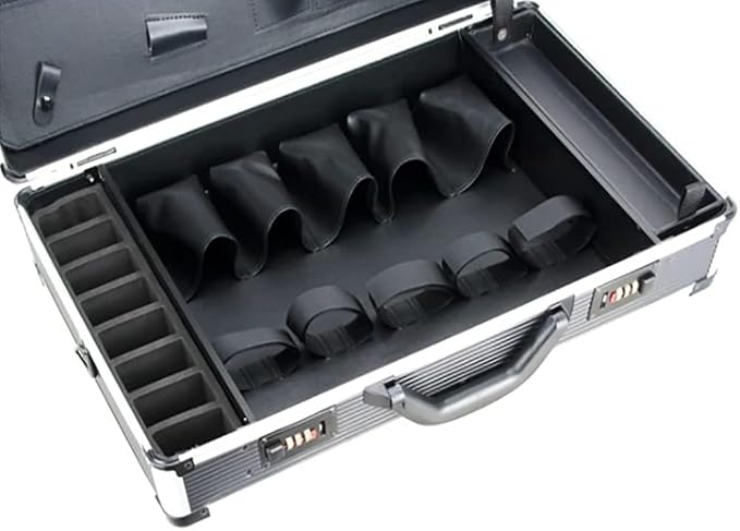 DNYSYSJ Barber Carrying Case Barber Case, Stylist Tool Box Professional Salon Hair Cutting Grooming Kit Storage Organizer for Clippers, Scissors, Barber Supplies (D) - Image 5