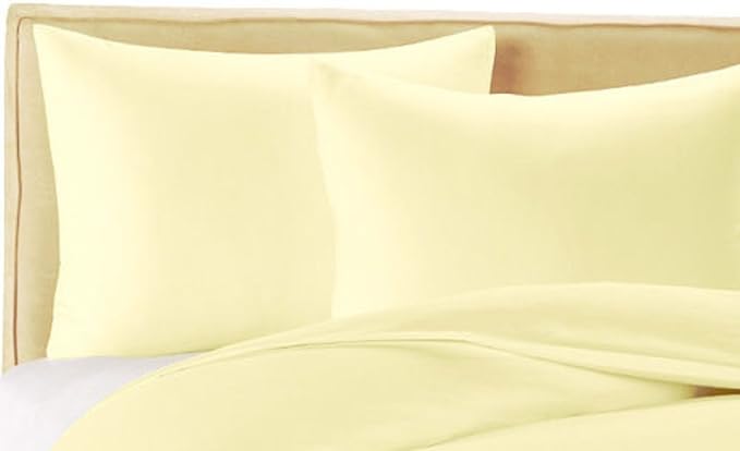 100% Cotton Sateen Pillow Cases Covers - Set of 4 with Envelope Closure (Body 20 inch x 54 inch, Butter) by Unknown