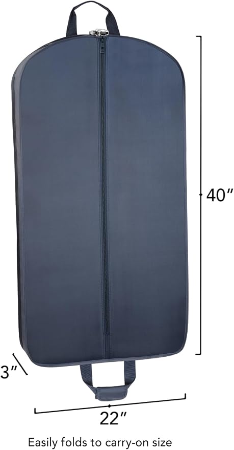 WallyBags® 40” Deluxe Carry-On Travel Garment Bag, Perfect for Suits and Shirts - Image 2