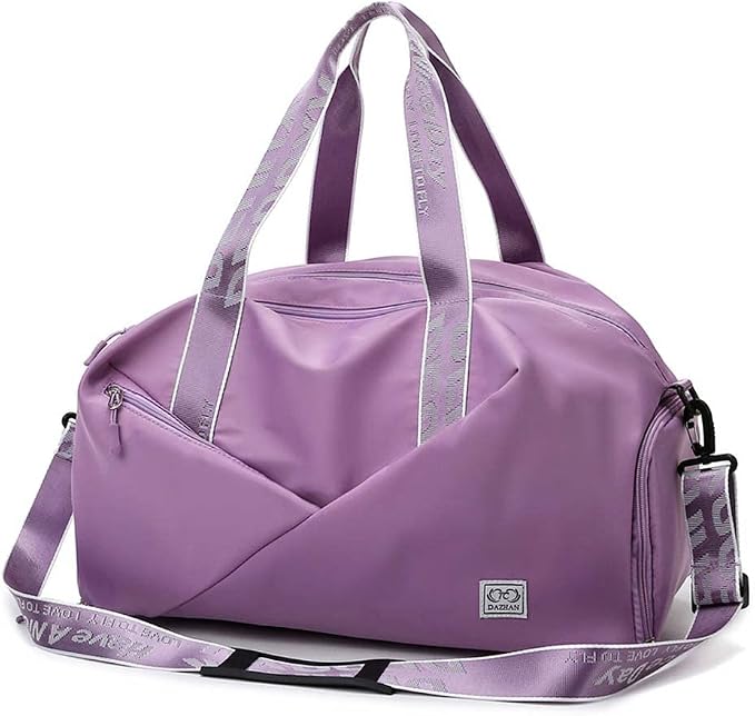 Unisex Wet and Dry Separation Gym Bag with Shoes Compartment,Pretty Girl Boy Bag for Yoga/Swimming/Weekend Getaway. by DAISHA