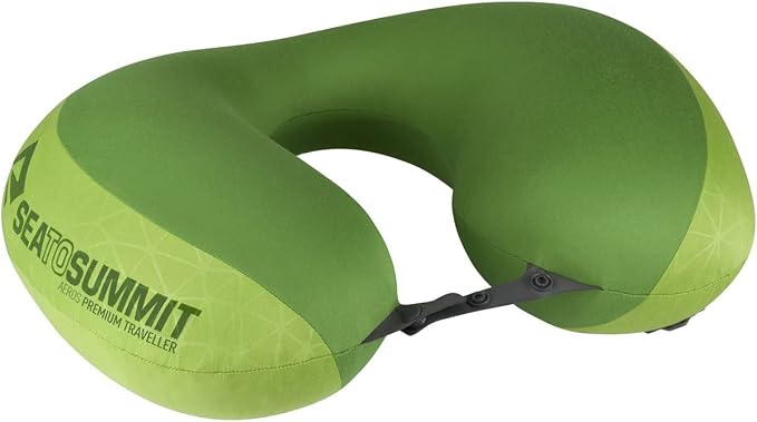 Sea to Summit Aeros Premium Traveller Inflatable Neck Pillow, Lime - Image 4