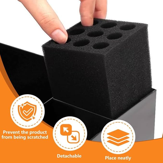 Barber Clippers Tray Station Hair Trimmer Holder Multifunctional Razors Case Stylist Hairdressing Combs Clips Scissors Holder(12.87" X 8.9") - Image 4