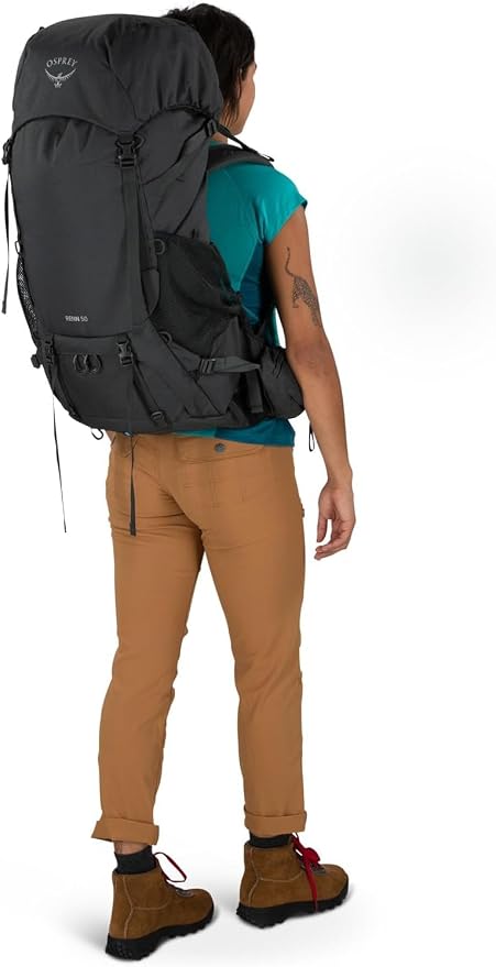 Osprey Renn 50L Women's Backpacking Backpack, Dark Charcoal/Gray Wolf - Image 9