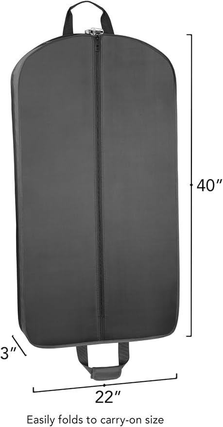 WallyBags® 40” Deluxe Carry-On Travel Garment Bag, Perfect for Suits and Shirts - Image 2