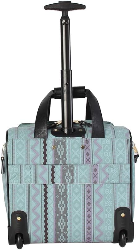 Steve Madden Designer 15 Inch Carry on Suitcase- Small Weekender Overnight Business Travel Luggage- Lightweight 2- Rolling Spinner Wheels Under Seat Bag for Women(Legends Teal) - Image 2