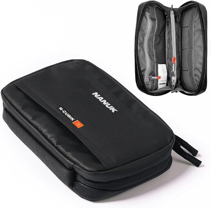 NANUK N-Cubik T1 Camera Bag Insert – Compact Water-Resistant Pouch – Shockproof Protective Camera Insert for Backpack – Perfect for Accessories & Gear (10” x 6.3” x 2”) by NANUK