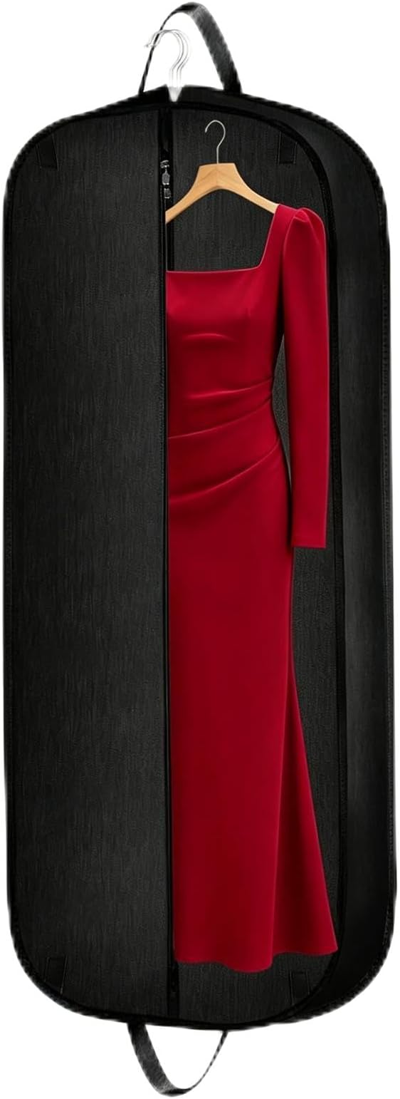 Limoomil Heavy Duty Waterproof Garment Bag for Travel, Tear Resistance Suit Bag for Men Travel for Suits, Tuxedos, Coats, Uniform. 54 inch by LIMOOMIL