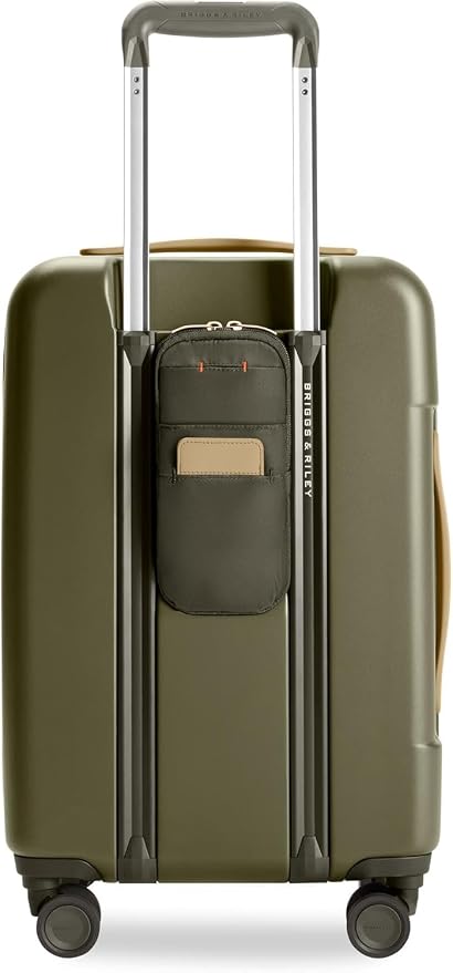 Briggs & Riley Essential 22 Inch Carry-On Expandable Spinner - Expandable Hardside Carry-On Luggage with CX Compression Technology - TSA Lock - Spinner Wheels - Sympatico Collection - Olive - Image 9
