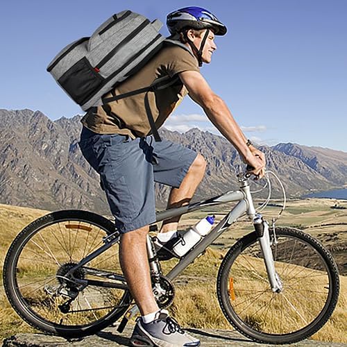 MATEIN Lunch Backpack, 17 inch Insulated Cooler Backpack for Women Men, Water Resistant Lunch Box Backpack with Laptop Compartment for Work Picnic Travel Beach, Grey - Image 8