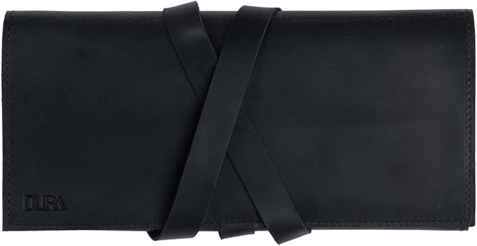 Jewelry Leather Organizer. Mothers Day Leather Organizer. Jewelry Roll. Jewelry Holder. Travel Jewelry Case. Birthday, ChristmasGift. (Black) - Image 5