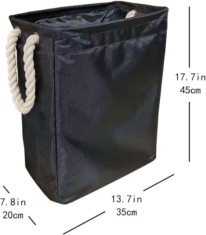 Laundry Basket Backpack w Shoulder Straps & Handles,Foldable Laundry Hamper backpack,Built-in Detachable Brackets for Organizing Storage of Clothes and Toys - Image 2