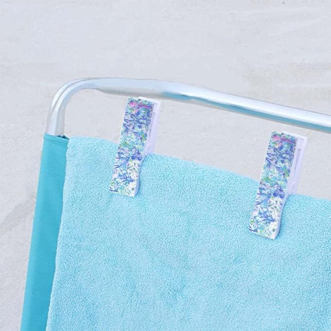 Lilly Pulitzer Water Resistant Vinyl Beach Day Pouch, Zipper Bag Includes Drink Hugger, Small Pouch, and Towel Clips - Image 7