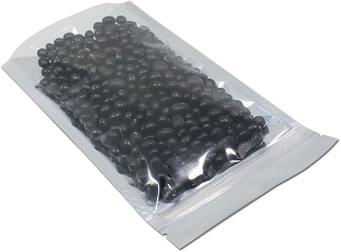 FERENLI 500 Pieces Stand Up Clear Front Zipper Lock Resealable Aluminum Mylar Foil Plastic Packaging Bag for Zip Heat Seal Package Lock with Tear Notch Long Term Food Storage 5.5x7.9 inch - Image 5