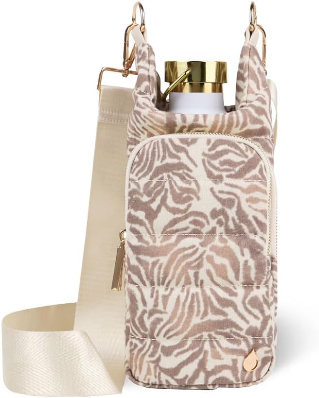 WanderFull® Original HydroBag®, Fits Up to 32 oz Water Bottle Holder with Strap, Gift for Women, Hands-Free Crossbody, Water Bottle Carrier Bag with Phone Pocket by WanderFull