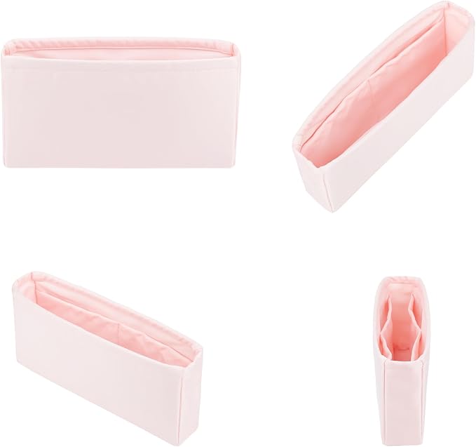 Purse Organizer Insert, Silky-Soft Lightweight Design, Multi-Pocket, Keeps Bag Organized & Protects Interior, Fits Chanel Classic Flap Medium, Ideal for Travel & Daily Use(Rose Sakure, CF Medium 25) - Image 9