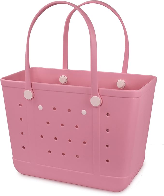 Rubber Beach Bag for Women, Waterproof Travel Tote Bags for Beach | Waterproof Sand-proof Tote Bags with Zipper Pocket, Durable Lightweigh Tote Bag for Outdoor - Image 8