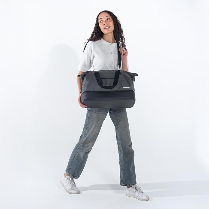 Sherpani Boston, Anti Theft Weekender Bags, Travel Duffel Bag, Carry On Tote Bag with Removable Shoe Bottom Compartment - Image 7