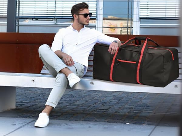 100L Large Duffle Bag for Travel 31.1” Diffle Bag - Overnight Weekender Camping, Storage for Men Women - Image 8