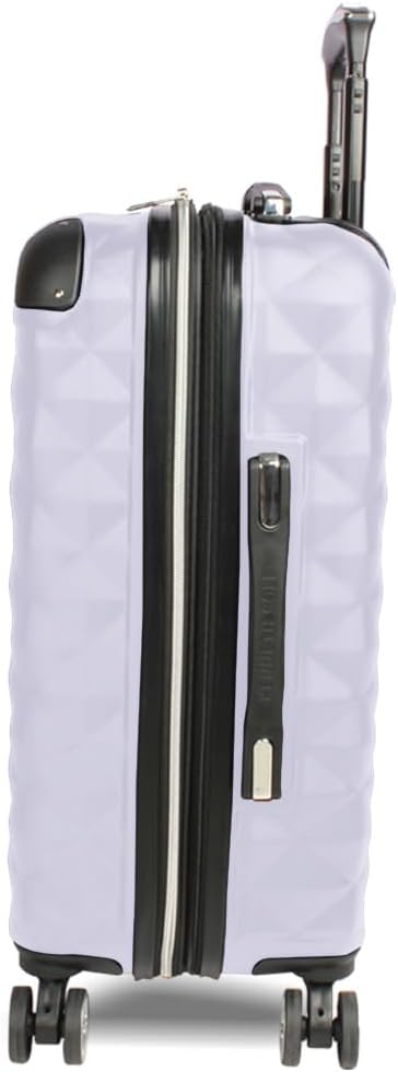 Kenneth Cole REACTION Diamond Tower Collection Lightweight Hardside Expandable 8-Wheel Spinner Travel Luggage, Lavender, 20-Inch Checked - Image 2