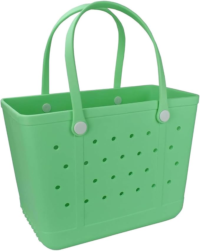 Lightweight Extra large Rubber Beach Bag Small mini Tote Bag for Gym Waterproof medium Open Handbag for Pool Sports by Addoklm