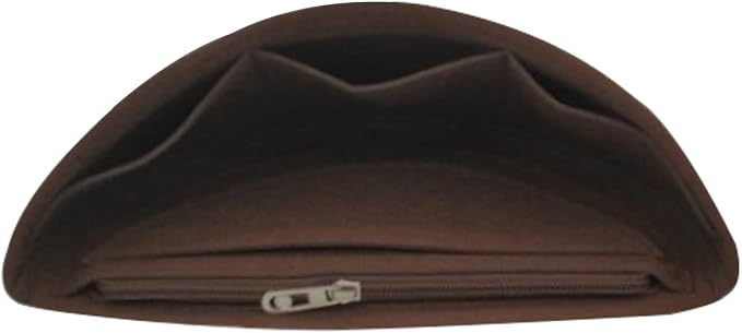 Lckaey Purse Organizer Insert for Waistpack Inner Sleeve BUMBAG Lining Bag Storage Bag2047Dark brown - Image 5