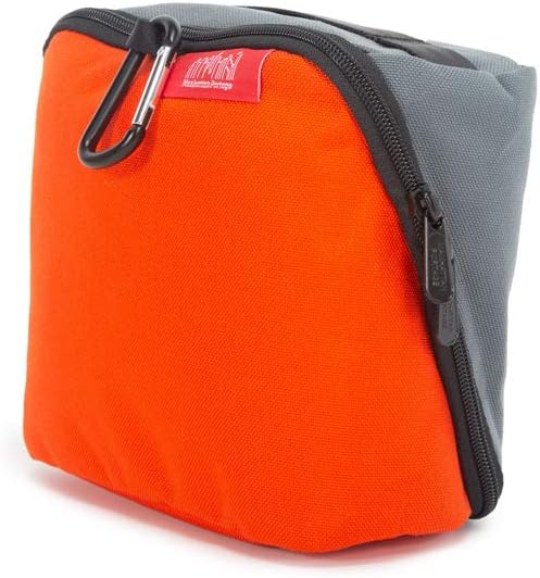 Manhattan Portage Newtown Toiletry Case Water Resistant Made with1000D Cordura For Everyday Use (Orange/Grey) by ManhattanPortage