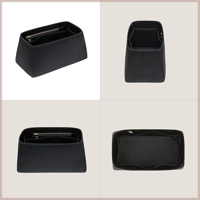 ZTUJO Silky Purse Organizer For Birkin, Luxury Purse Organizer Insert (Black, BK25) - Image 7