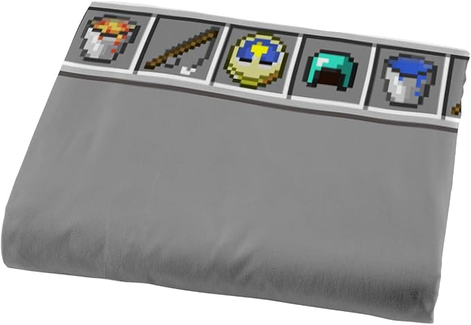 Minecraft Creeper Twin Comforter Set 5 Piece Kids Bedding for Boys, Green | Video Gaming, Bed in a Bag, Comforter Sheets Sham Pillowcase, Official Product, Soft Microfiber, Machine Washable, Boys Gift - Image 9
